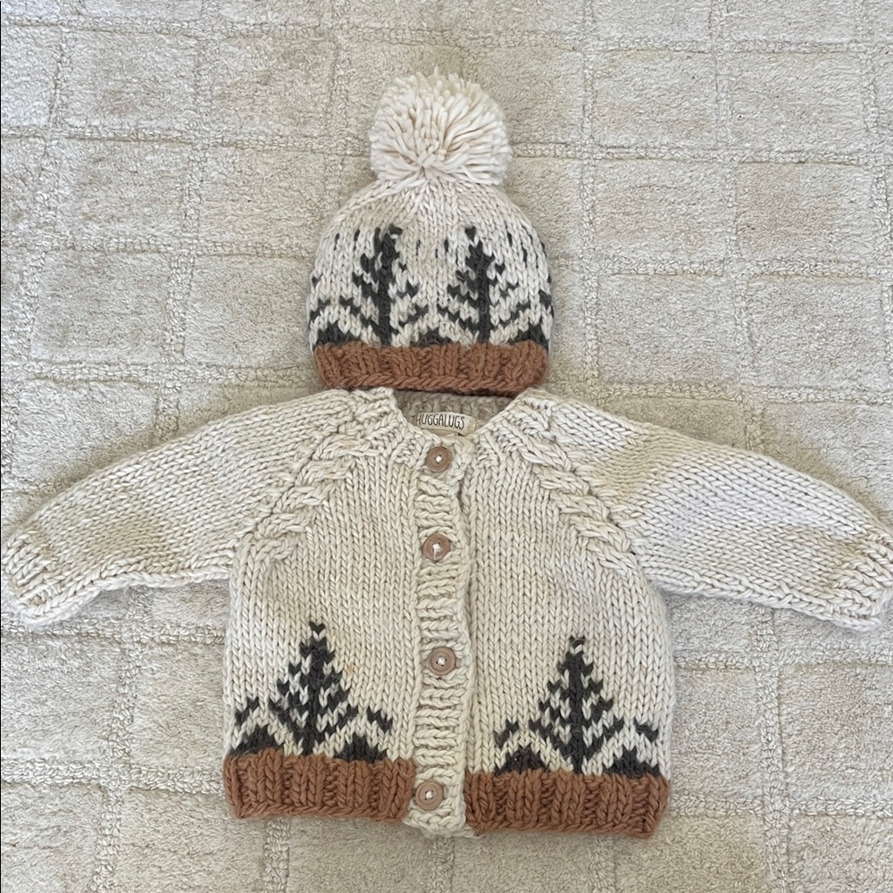 Charming Knit Sweater and Hat Set for Kids